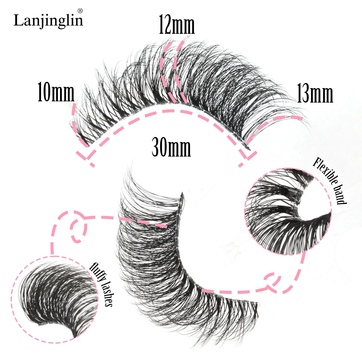 Natural Long 3/10 Pairs 3D Mink Lashes Soft Wispy Fluffy False Eyelashes Extension Make up Tools Fake Lashes maquillaje Cílios