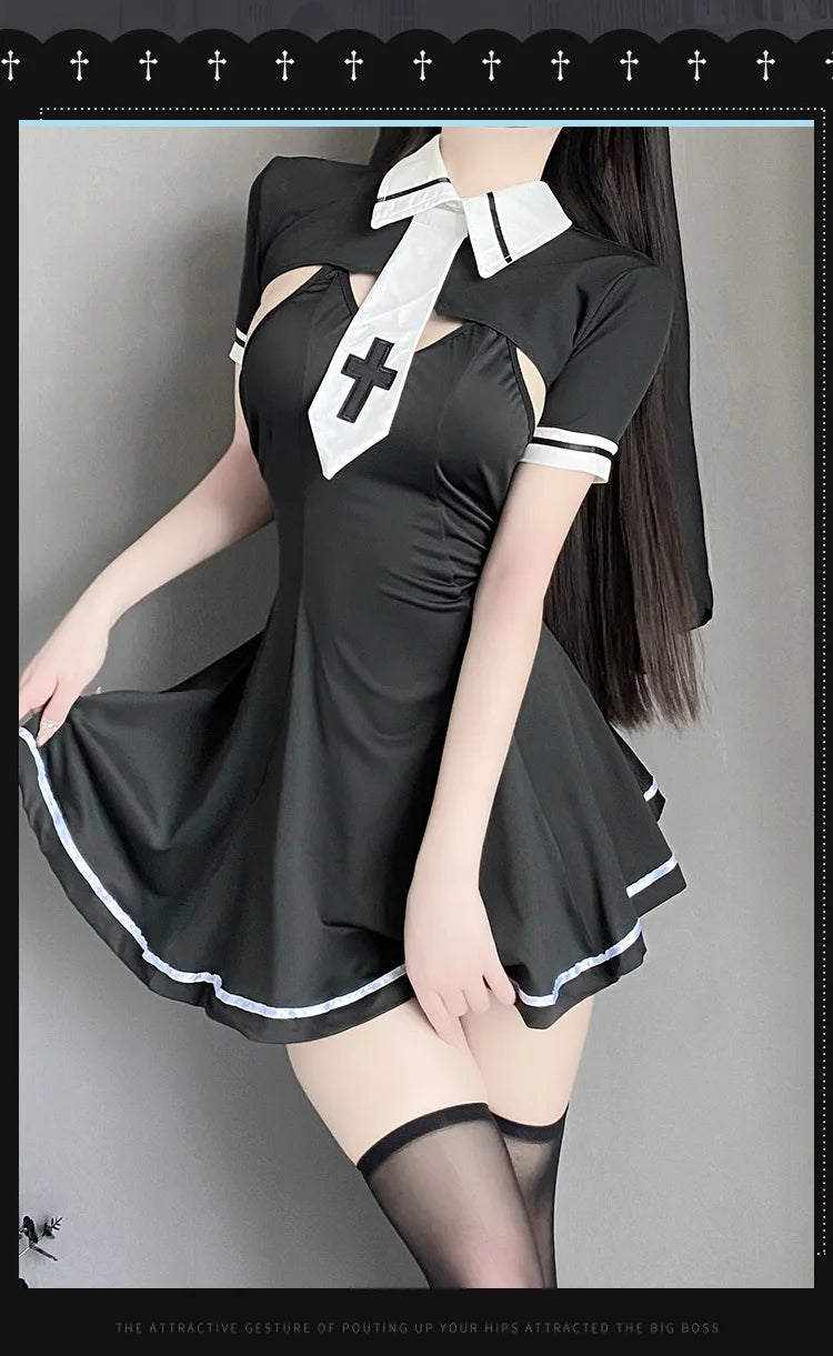 Cosplay costumes Sexy lingerie Role playing women's clothing tight fitting stockings passionate halloween call of the night xxx