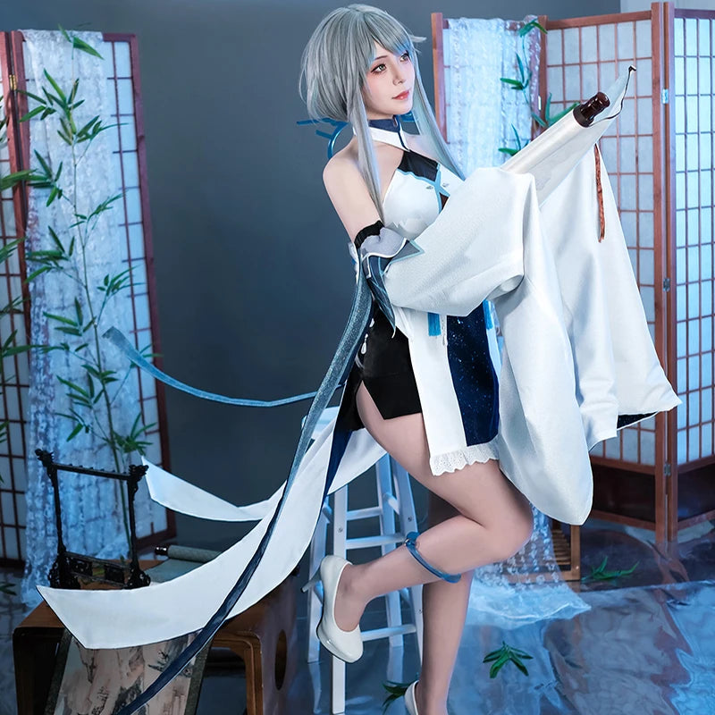 ROLECOS Game Genshin Impact Guizhong Cosplay Costume Women Dress Guizhong Liyue Gods Halloween Role Play Outfit