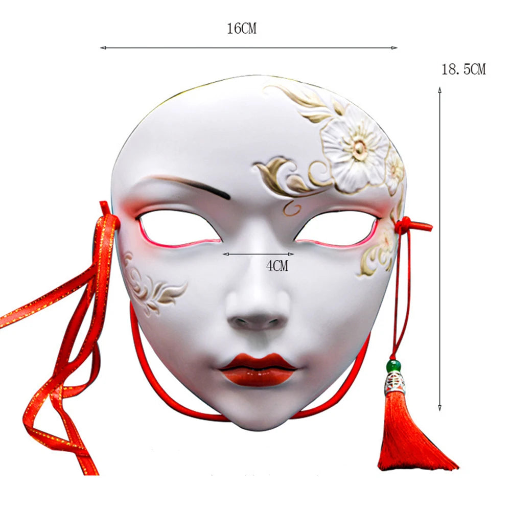 Cosplay Party Chinese Style Masks Anime Mask Hanfu Costume Accessories Carnival Masquerade Mask Halloween Role Play Party Decor