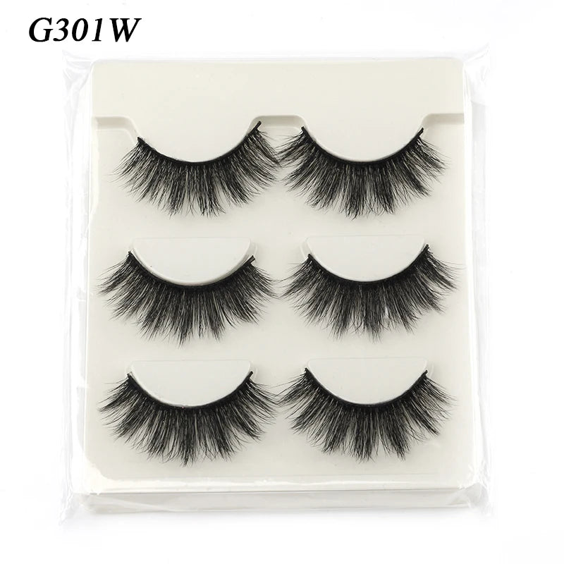 Natural Long 3/10 Pairs 3D Mink Lashes Soft Wispy Fluffy False Eyelashes Extension Make up Tools Fake Lashes maquillaje Cílios