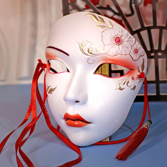 Cosplay Party Chinese Style Masks Anime Mask Hanfu Costume Accessories Carnival Masquerade Mask Halloween Role Play Party Decor