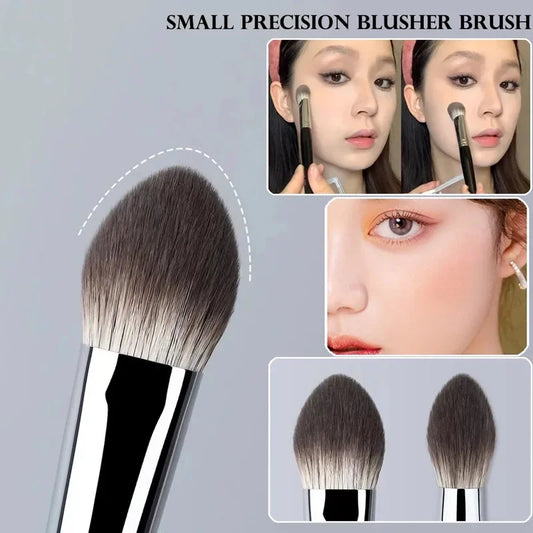 Karsyngirl Luxury Peach Heart Blush Brush – Compact and Precise Makeup Tool for Flawless Cheek Definition and Glow