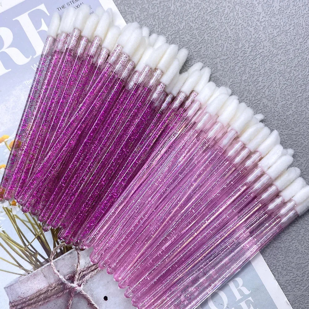 50/1000 PCS Disposable Lip Brush Women Accessories Wholesale Lipstick Gloss Wands Applicator Perfect Best Make Up Tool Hotting