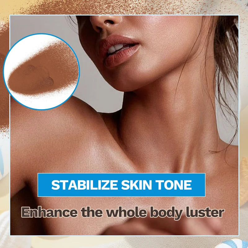 Black spray for face and body, no sun, self-blackening bronzed skin, gentle moisturizing skin care spray